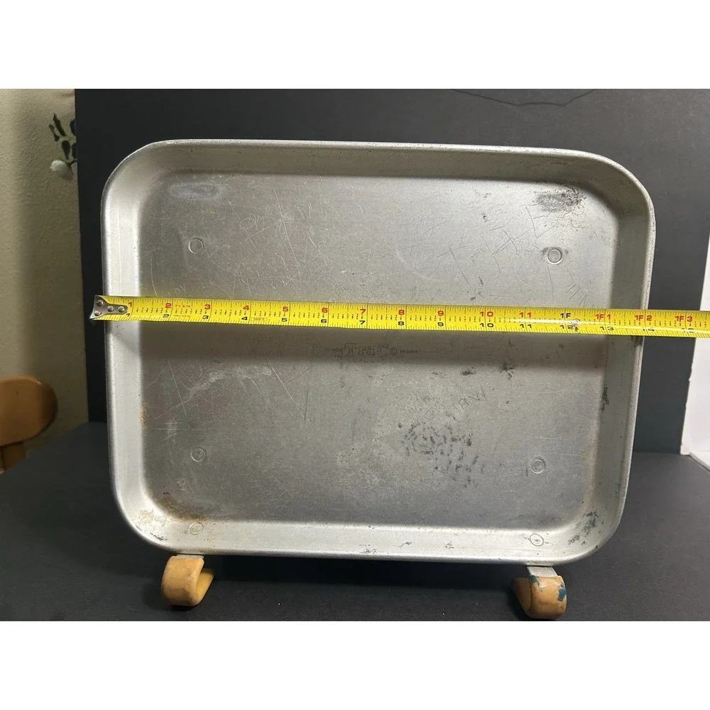 TraCo Vintage Aluminum Drive-In Car Hop Window Serving Tray Dallas, USA